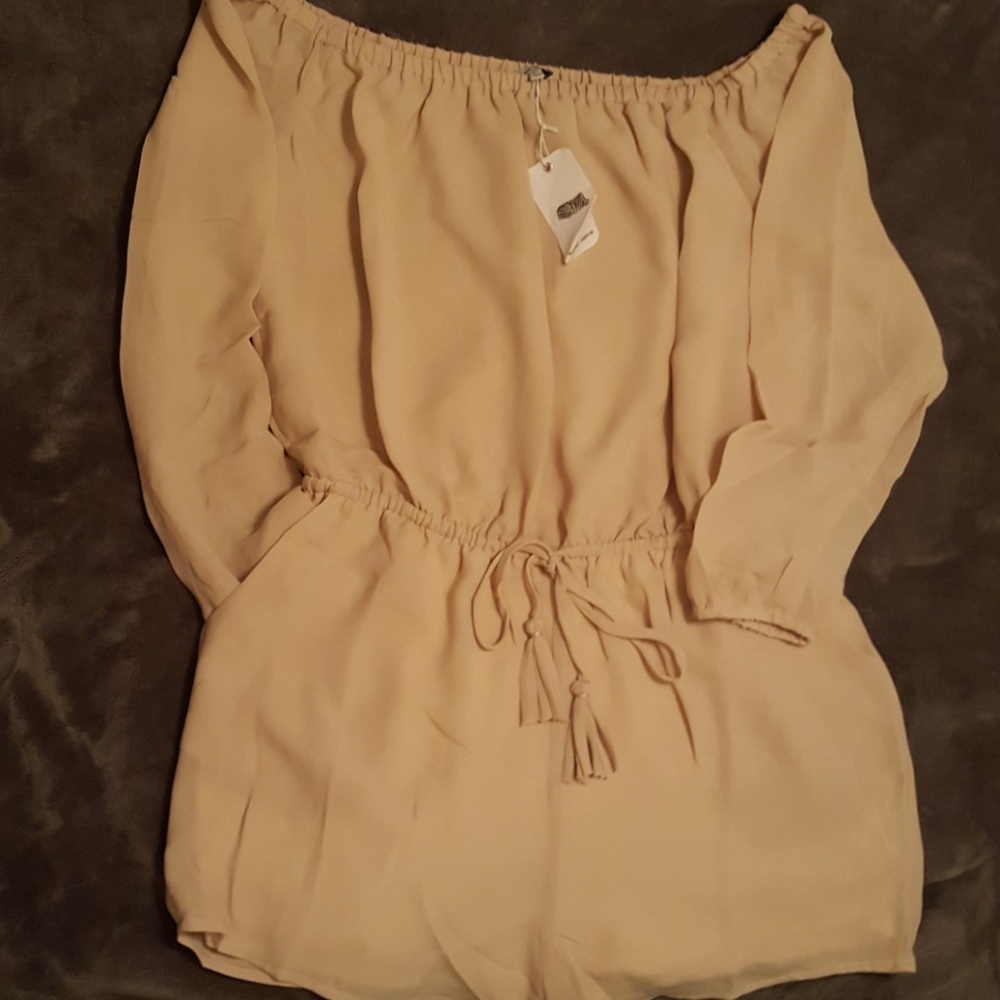 Womans Tan Romper